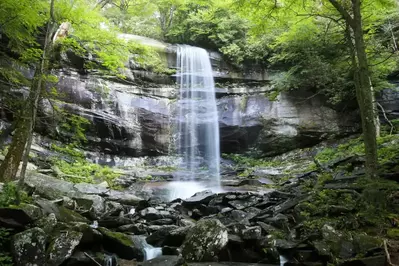 Rainbow Falls in the Smoky Mountains