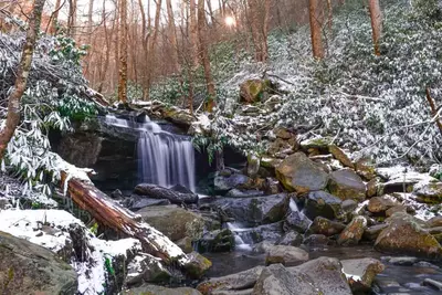 Rainbow Falls in the Smoky Mountains