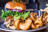 Burger from The Park Grill in Gatlinburg