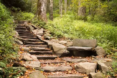 Chimney Tops Trail in the Smoky Mountains 