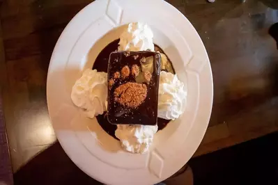 brownie dessert at The Park Grill