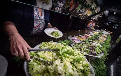 salad bar at the park grill