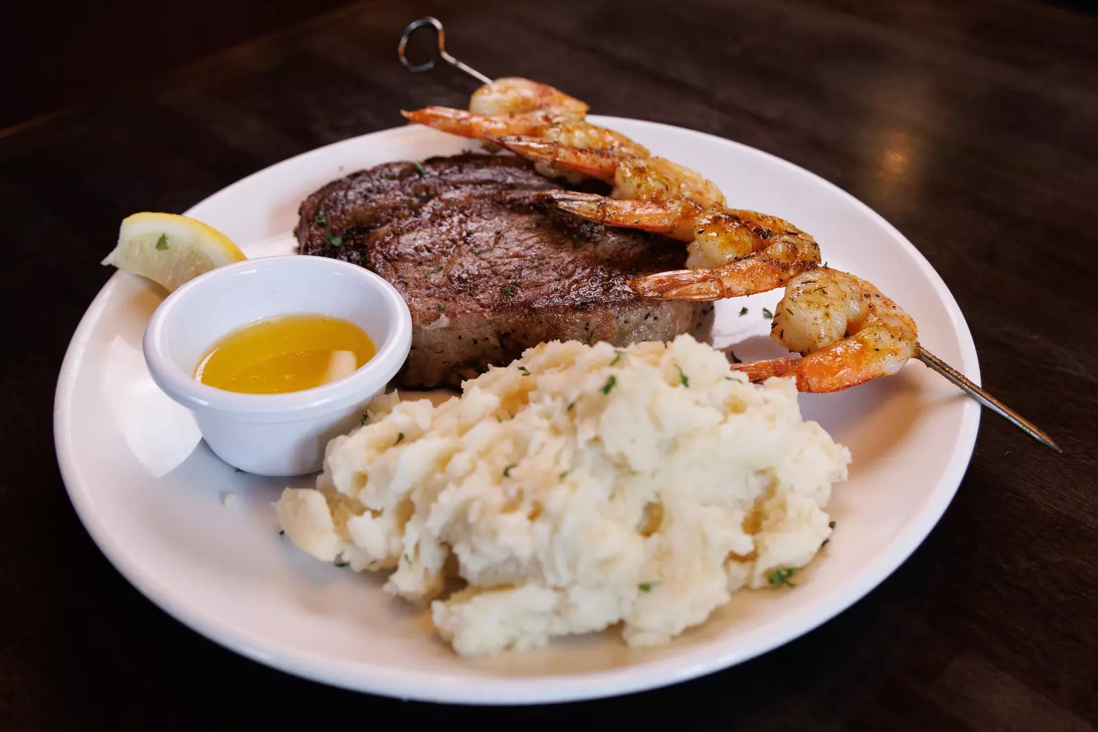 steak and shrimp