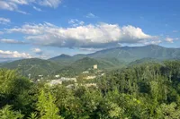scenic overlook in gatlinburg sunny day