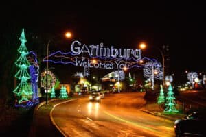 Gatlinburg winterfest lights